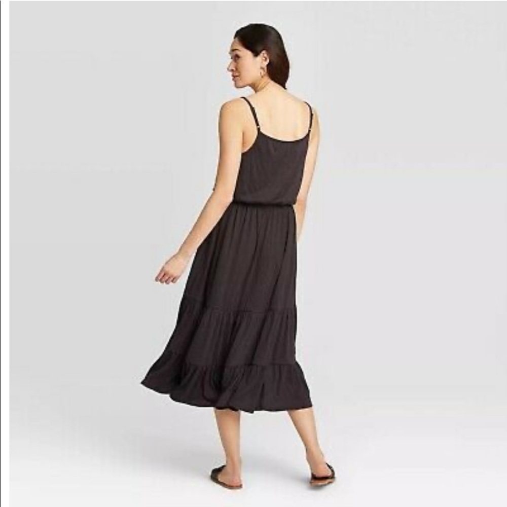 Black med rose Knox strappy sundress